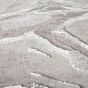 Tappeto grigio/argento 160x230 cm Marbled - Flair Rugs