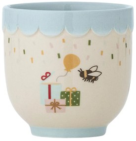 Tazza per bambini blu e color crema in gres 150 ml Celebrate – Bloomingville Mini