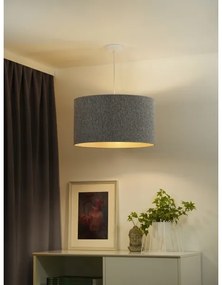 Duolla - Lampadario a sospensione con filo ROLLER ECO RECYCLING 1xE27/15W/230V diametro 45 cm grigio