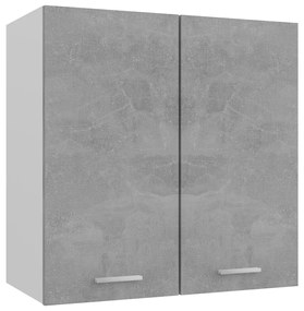 Mobile Pensile Grigio Cemento 60x31x60 Cm İn Legno Multistrato /