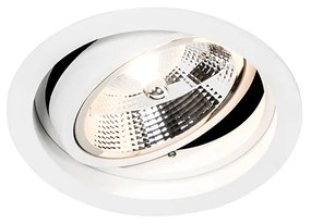 Faretto da incasso rotondo Smart bianco orientabile con Wifi GU10 111m - Chuck 111