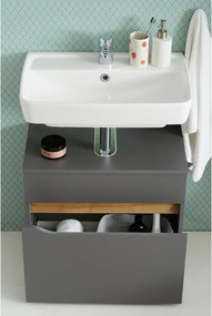 Mobile basso sospeso bianco senza lavello 60x53 cm Set 857 - Pelipal