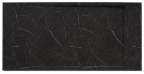 Piatto doccia SENSEA in resina Neo nero L 80 x L 160 x H 3 cm opaco effetto marmo