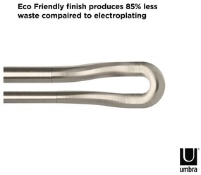 Mantovana doppia estensibile in acciaio inox 107 - 305 cm Midnight - Umbra