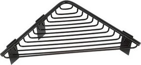 Kamalu - Portaspugna angolare 21 cm in acciaio inox finitura nera opaca | KA70N