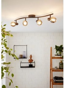 Eglo 98626 - Luce Spot POLLICA 4xE14/28W/230V