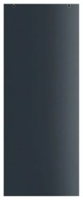 Anta per porta scorrevole esterno muro Fumè satin in vetro, L 76 x H 215 cm spessore 8 mm, apertura reversibile