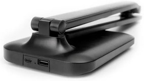 Lampada da tavolo a LED dimmerabile con USB port REMUS LED/5W/230V nero