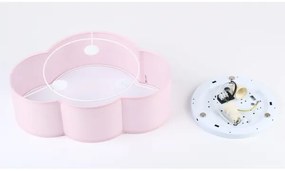 Brilagi - Plafoniera per bambini NIMBUS MINI 2xE27/15W/230V 31x43 cm rosa