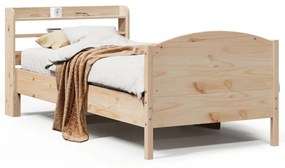 Letto senza materasso 90x190 cm in legno massello di pino