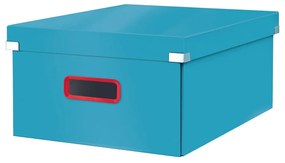 Scatola di cartone blu con coperchio 48x37x20 cm Click&amp;Store - Leitz