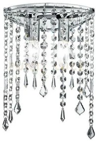 Applique a parete breeze cromo e cristalli k9 2 luci attacco e14 25...