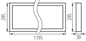 Kanlux 31174 - Pannello a plafone LED BAREV LED/40W/230V 4000K 120x30 cm