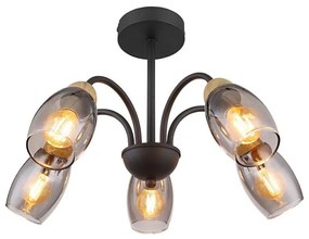 Globo 60297-5D - Lampadario a sospensione con supporto rigido GERLY 5xE14/25W/230V