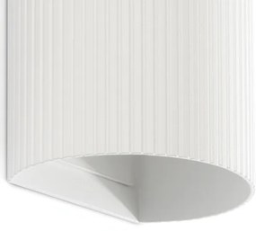 FARO 40542 - Applique SOLE 2xGU10/8W/230V bianco ondulato arrotondato