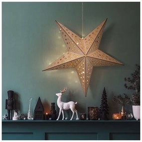 Solight 1V293 - Decorazione natalizia a LED 20xLED/2xAA, stella beige con luce bianca calda