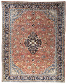 Sarouk Tappeto 380x300 Rosso (Iran) Annodato A Mano