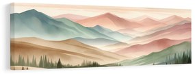 Quadro su tela – Paesaggio tranquillo con montagne