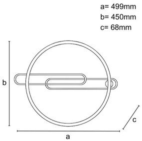 Plafoniera LED dimmerabile LED/60W/230V 3000-6500K nero + telecomando