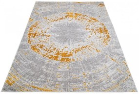 Tappeto moderno grigio-oro per interni Larghezza: 120 cm | Lunghezza: 170 cm