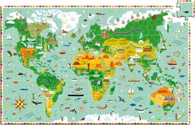 Un puzzle e un gioco di osservazione - intorno al mondo - 200 pezzi