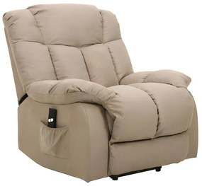 Poltrona alzapersona in Tessuto Beige - MELDOLA