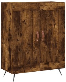 Credenza rovere fumo 69,5x34x90 cm in legno multistrato