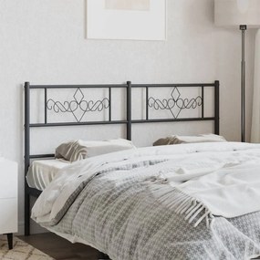Testiera İn Metallo Nero 160 Cm /