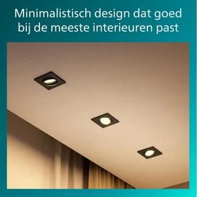 Philips - Set da 3 faretti da incasso PERIDOT 1xGU10/7W/230V nero