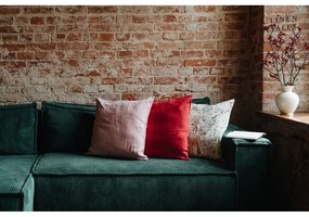 Federa con motivo natalizio 45x45 cm Mistletoe - Linen Tales