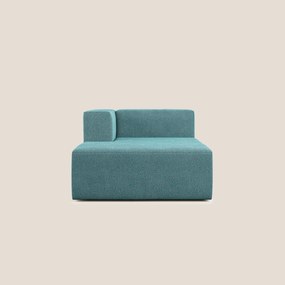 Nettuno modulo chaise longue in morbido tessuto bouclè T07
