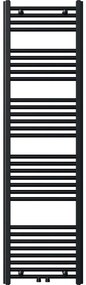 Novaservis - Radiatore scaldasalviette a scaletta per bagno 648W/230V 160x45 cm, nero, dritto