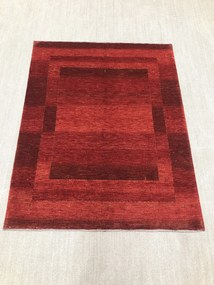 Loribaft Tappeto 190 x 150 Rosso (Iran) Annodato A Mano