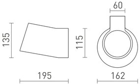 RED - Design Rendl - R13520 - Applique BENITA 1xE14/25W/230V