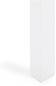 Set di 8 sedie tessuto grigio scuro e bianco BACOLI Beliani