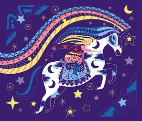 Scratch art - Cavalli e unicorni