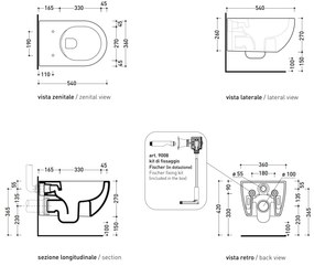 Ceramica Flaminia App Vaso sospeso con sistema goclean in ceramica bianco