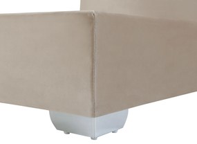 Letto contenitore velluto beige 180 x 200 cm CONSUL Beliani