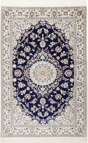 Nain Tappeto persiano 100x160 Blu (Iran) Annodato A Mano