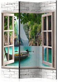 Paravento  Thai Paradise [Room Dividers]  Colore Blu, Dimensioni e Misure 135x172