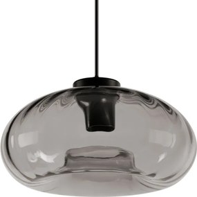Osram - Lampada a sospensione con cavo DECOR SMOKE 1xE27/12W/230V Ø 28 cm nero/grigio fumé