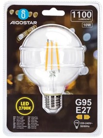 Lampadina LED G95 E27/10W/230V 2700K - Aigostar
