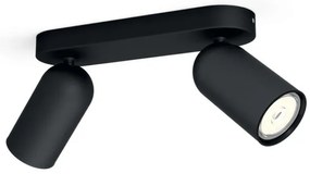 Philips 50582/30/PN - Faretto MYLIVING PONGEE 2xGU10/5,5W/230V