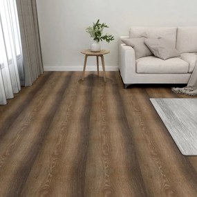 Listoni Per Pavimenti Autoadesivi 55 Pz İn Pvc 5,11 M² Marroni /