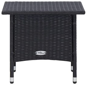 Set Divani da Giardino 2 pz con Cuscini in Polyrattan Nero