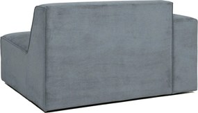 Divano componibile grigio (con penisola a sinistra) con rivestimento in velluto a coste Sting – Scandic