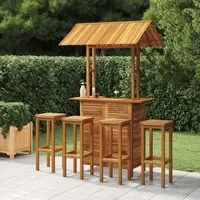 Set da Bar per Giardino 5 pz in Legno Massello di Acacia 3116009