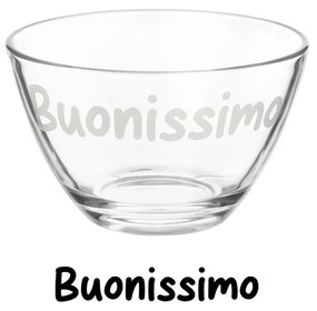 Coppetta vetro scritta Buonissimo 680 ml