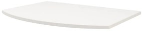 Top per lavabo Vague BADEN HAUS L 69 x H 1.6 x P 51 cm bianco mdf