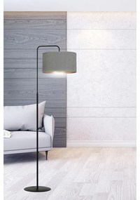 Piantana Contemporaneo Ganesha Acciaio Nero Grigio 1 Luce E27 Ip20